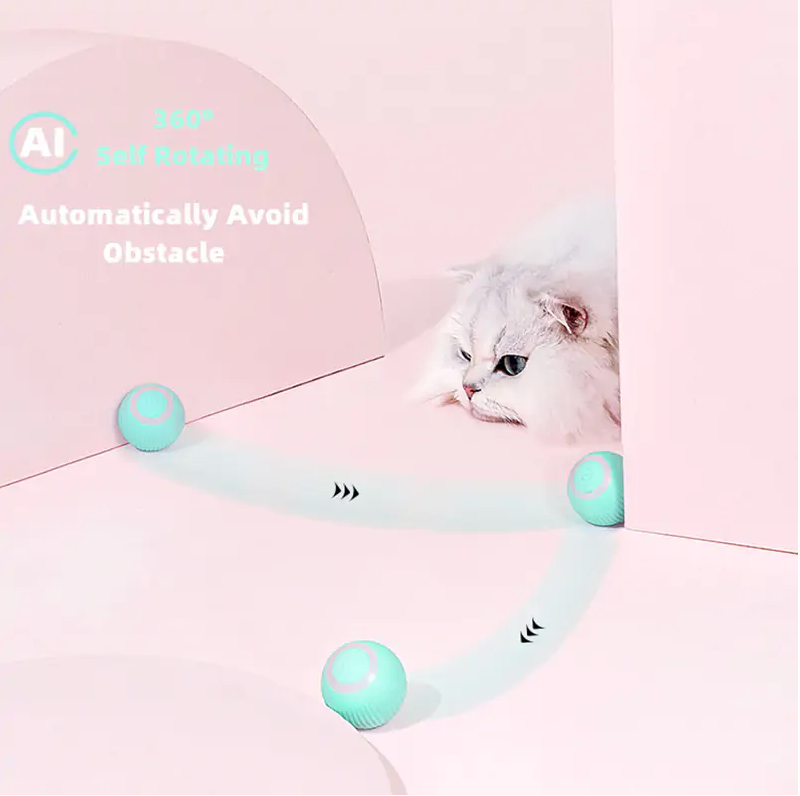 Smart Cat Ball Toys self-rotating automatic obstacle avoidance interactive cat toy ball