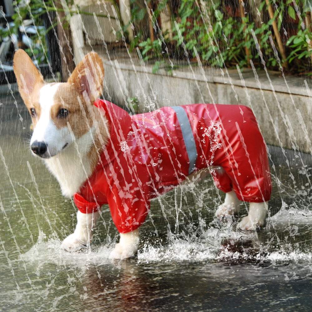 Reflective All-weather Waterproof Dog Rain Coat For Dogs