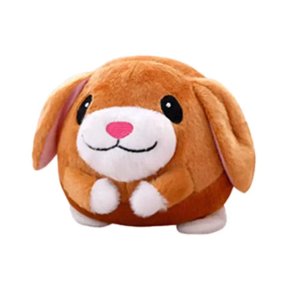 Active Moving Pet Plush Toy soft brown dog plush for pet entertainment and exercise
