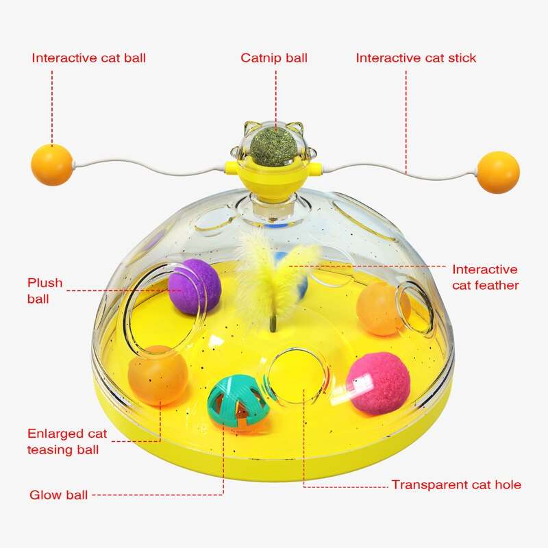 Windmill Interactive Multifunctional Catnip Toy For Cats