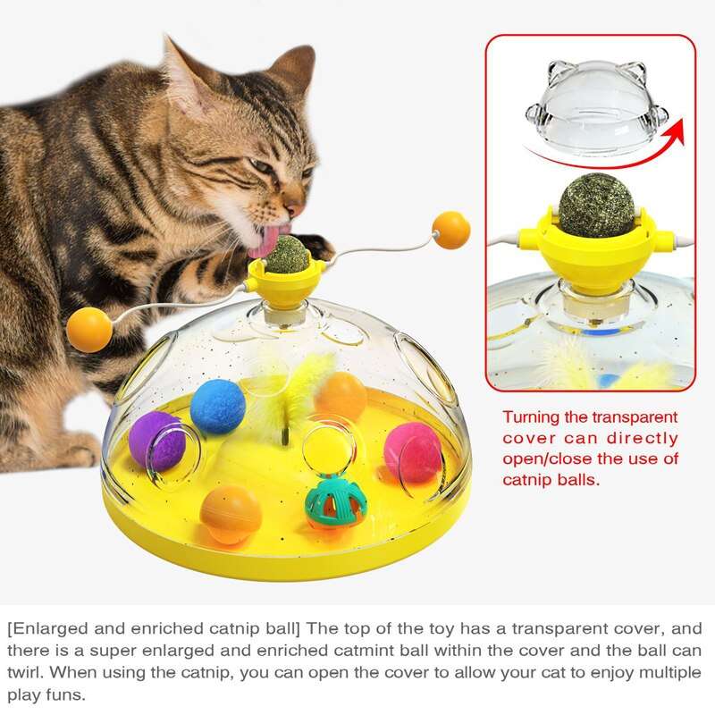 Windmill Interactive Multifunctional Catnip Toy For Cats