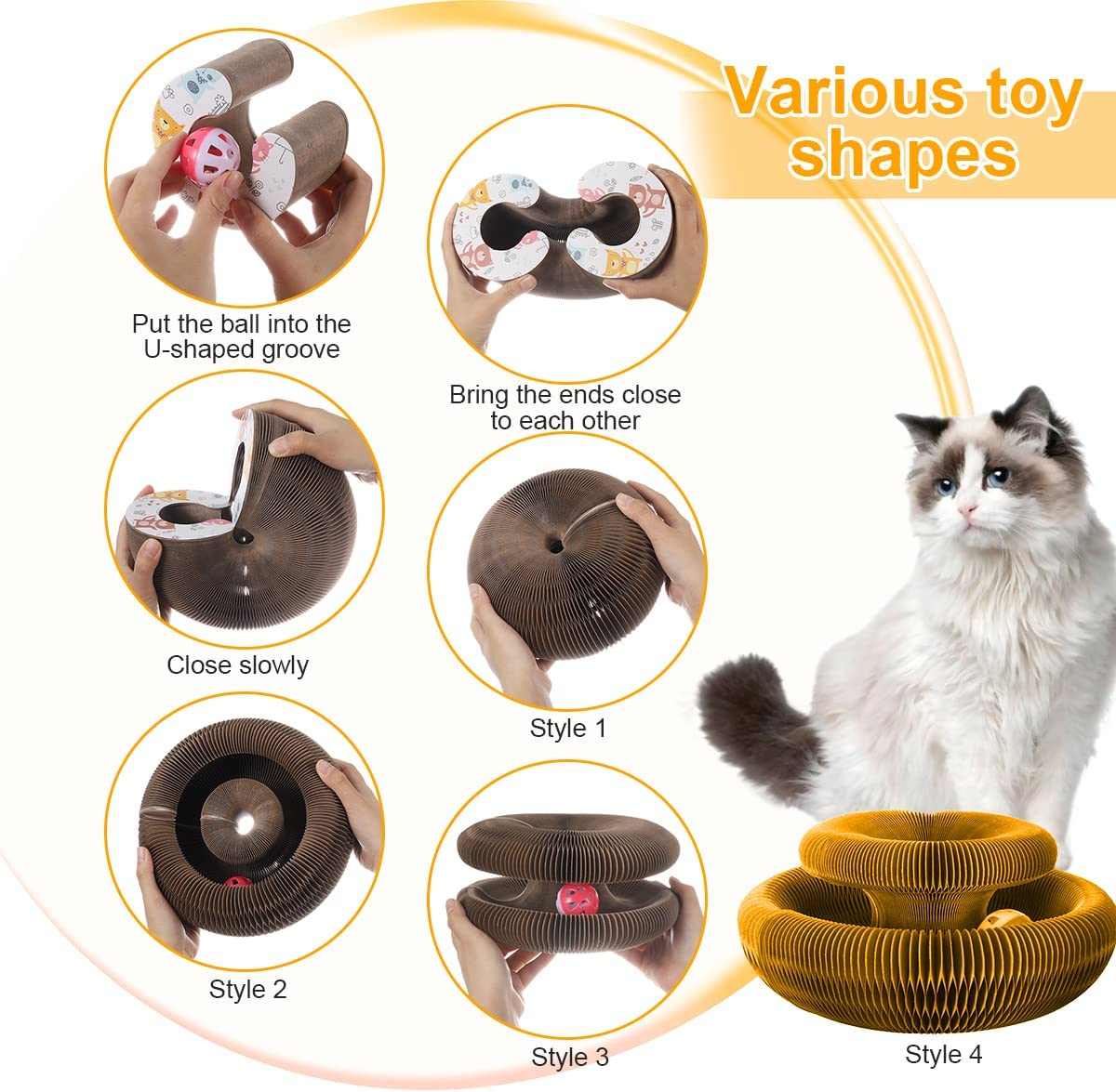 Self-Rolling Ball Cat Toy – Smart Automatic Motion Toy