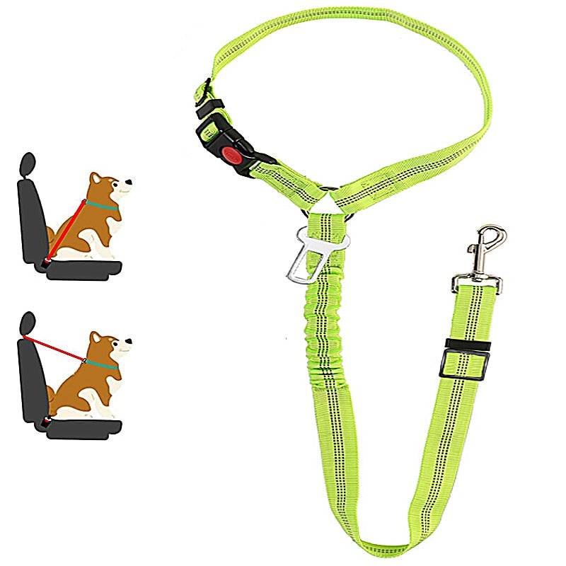 Car Dog Leash – Adjustable Seat Belt Harness for Pet Travel Safety