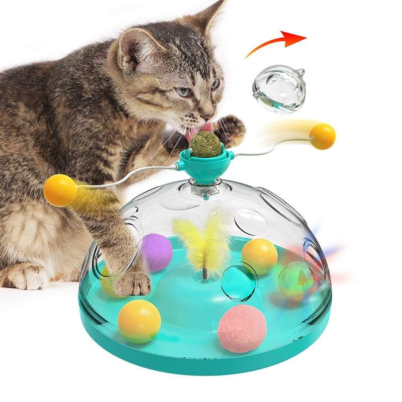 Windmill Interactive Multifunctional Catnip Toy For Cats