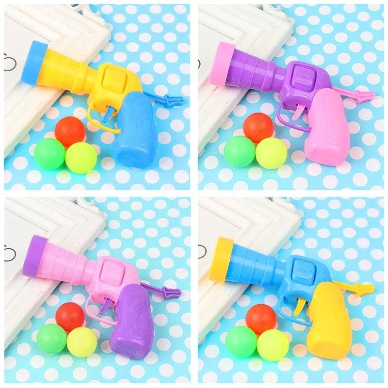 Colorful Cat Plush Silent Ball Gun toys with soft balls for interactive pet play