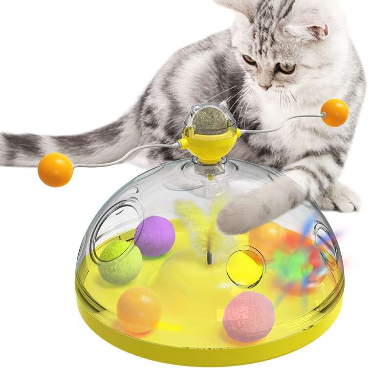 Windmill Interactive Multifunctional Catnip Toy For Cats