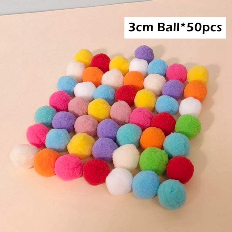 Colorful 3cm balls for Automatic Ball Launcher pet toy set of 50 pieces