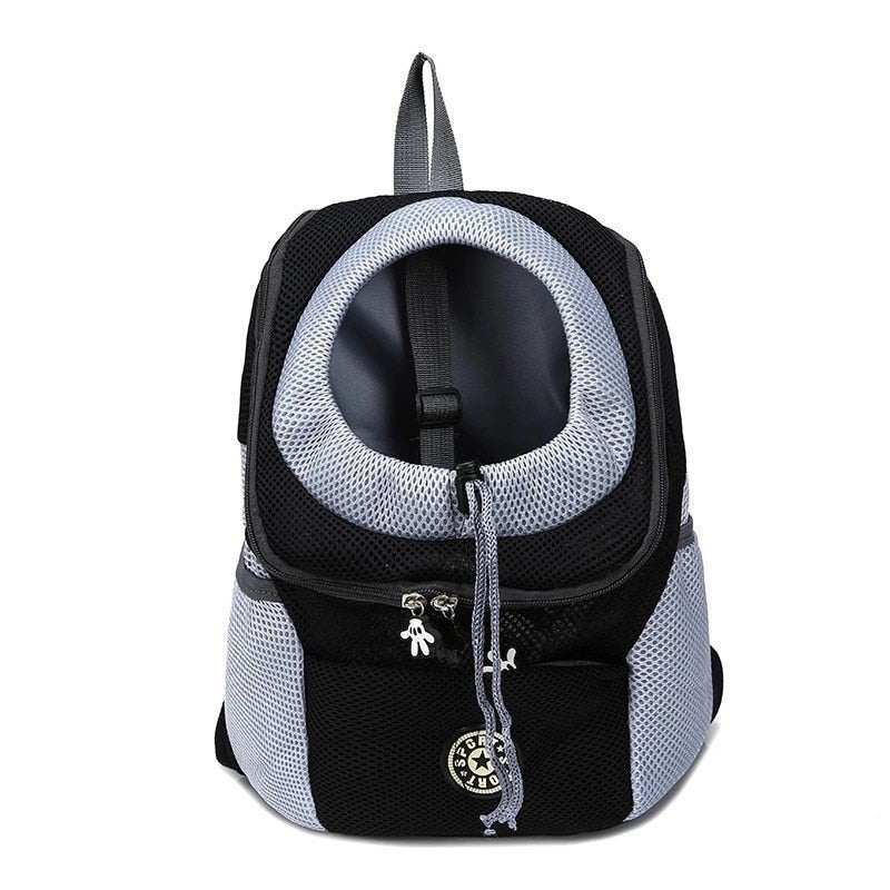 Carrying Companion Backpack in black and gray with ergonomic design and multiple compartments for organized storage
