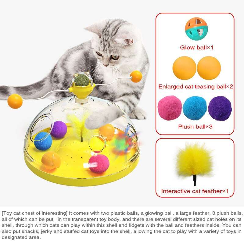 Windmill Interactive Multifunctional Catnip Toy For Cats