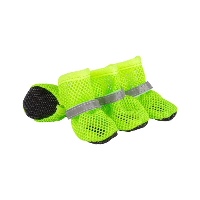 4Pc, Dog Shoes Non-Slip Breathable Wear-Resistant Dog Boots Suitable for Small Medium Sized Pets Puppy Protective Footwear.