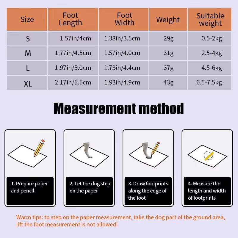 4Pc, Dog Shoes Non-Slip Breathable Wear-Resistant Dog Boots Suitable for Small Medium Sized Pets Puppy Protective Footwear.