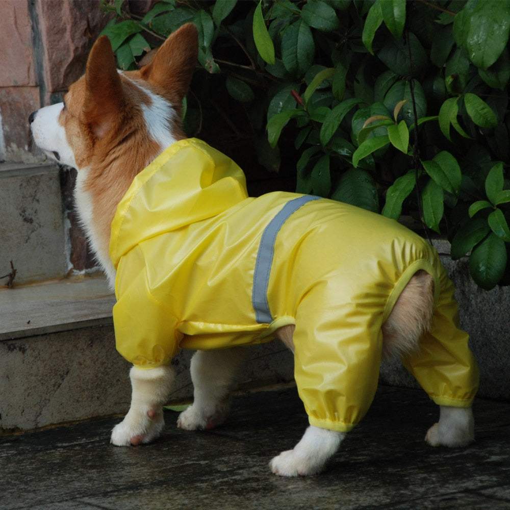 Reflective All-weather Waterproof Dog Rain Coat For Dogs