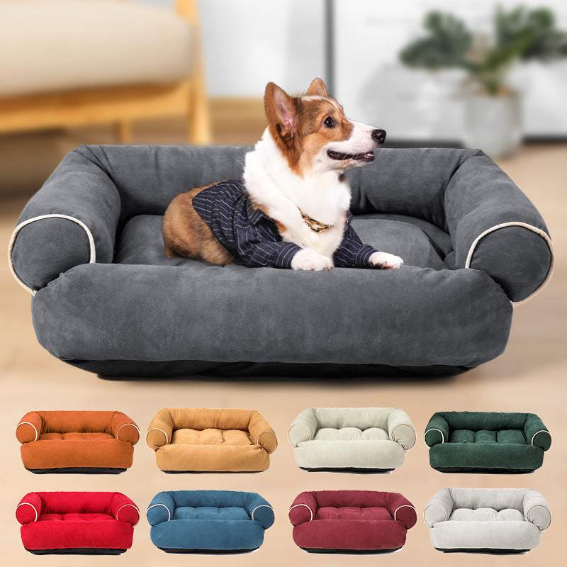 Mini Sofa Dog Bed – Luxury Elevated Couch for Small Dogs & Cats