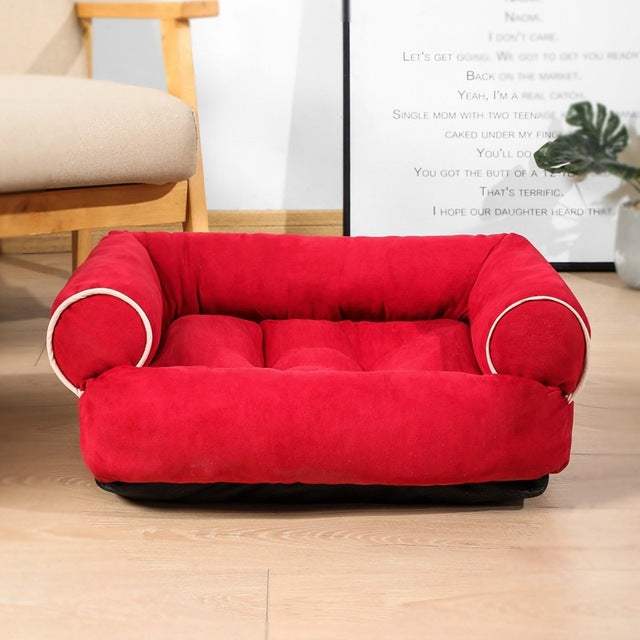 Mini Sofa Dog Bed – Luxury Elevated Couch for Small Dogs & Cats