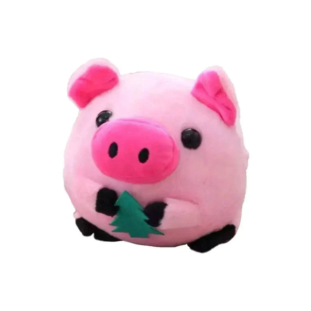 Active Moving Pet Plush Toy pink pig design durable safe engaging pet entertainment