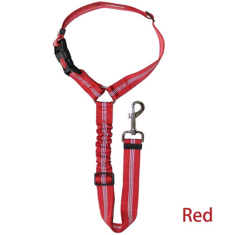 Car Dog Leash – Adjustable Seat Belt Harness for Pet Travel Safety