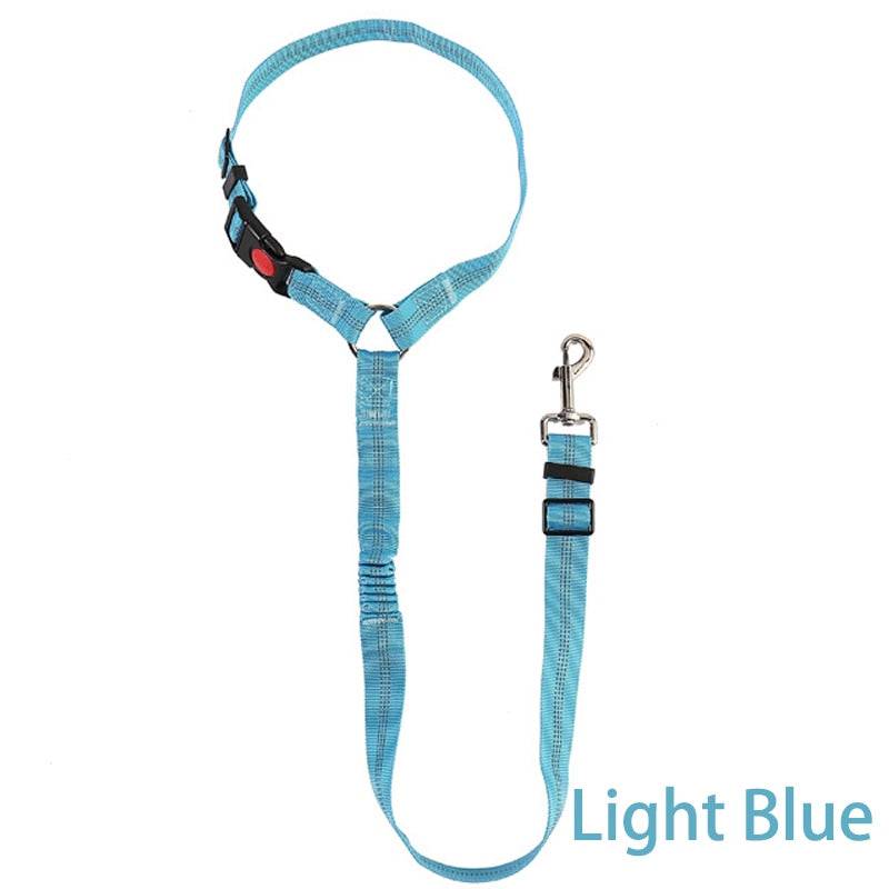 Car Dog Leash – Adjustable Seat Belt Harness for Pet Travel Safety