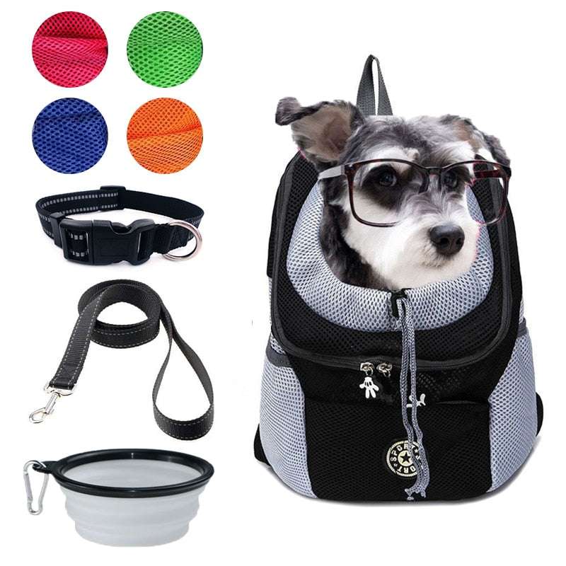 Carrying Companion Backpack pet carrier with accessories for outdoor use